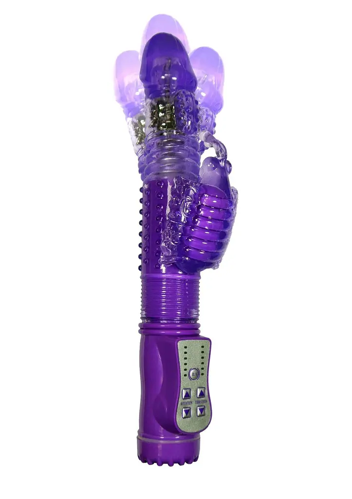 Вібратор-кролик Boss Series Rabbit Massager 24.5 см фіолетовий - фото 3