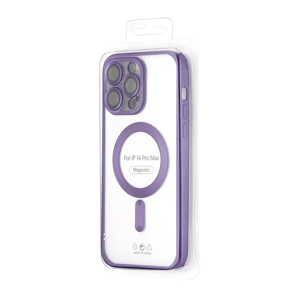 Чохол Ductil Metallic Edge with MagSafe (Protected Camera & Lens) iPhone 13 Pro Max Deep Purple - фото 2