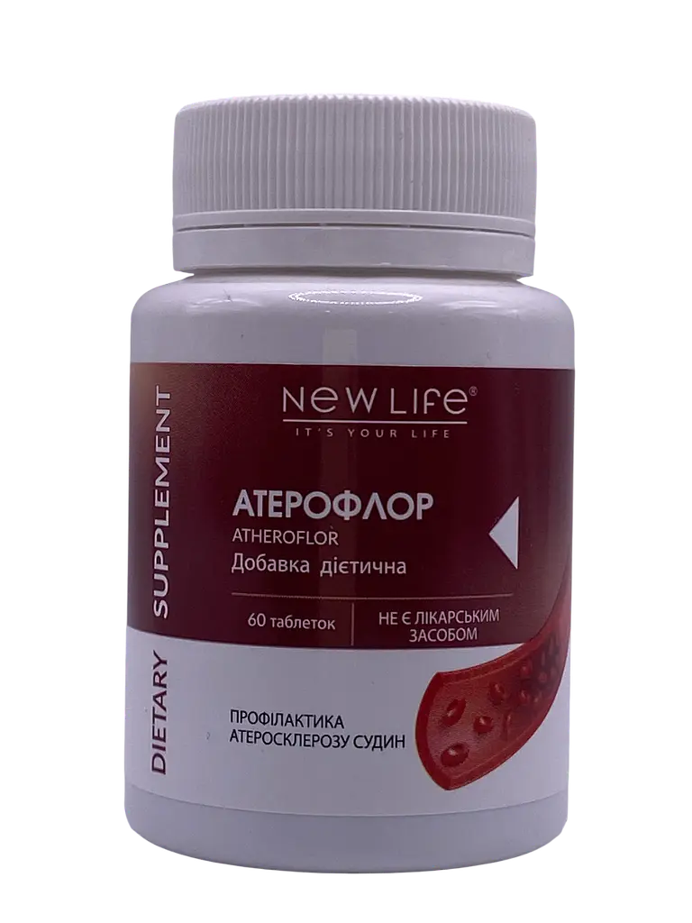 Таблетки New Life Атерофлор 60 таблеток