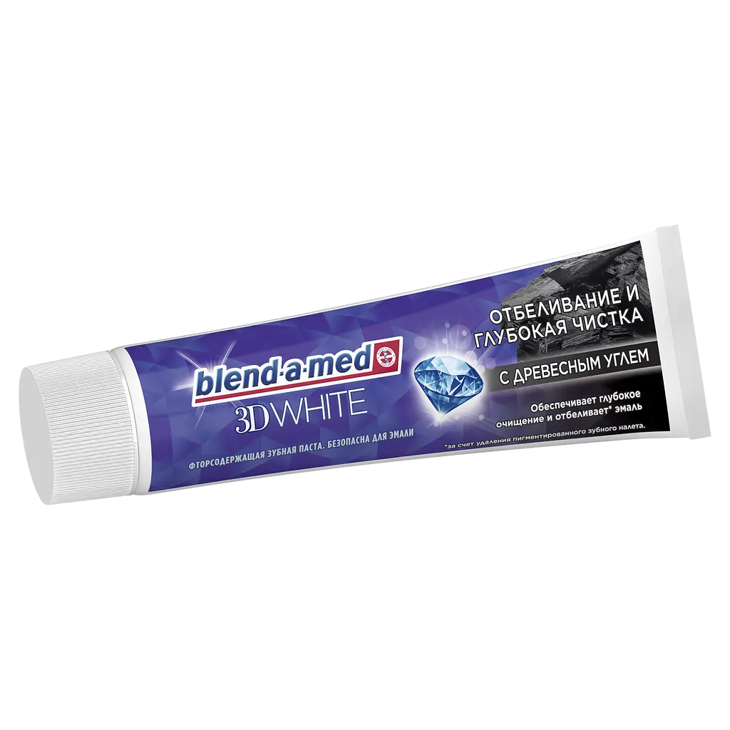 Зубна паста Blend-a-med 3D White Глибоке чищення з екстрактом деревного вугілля 100 мл - фото 3