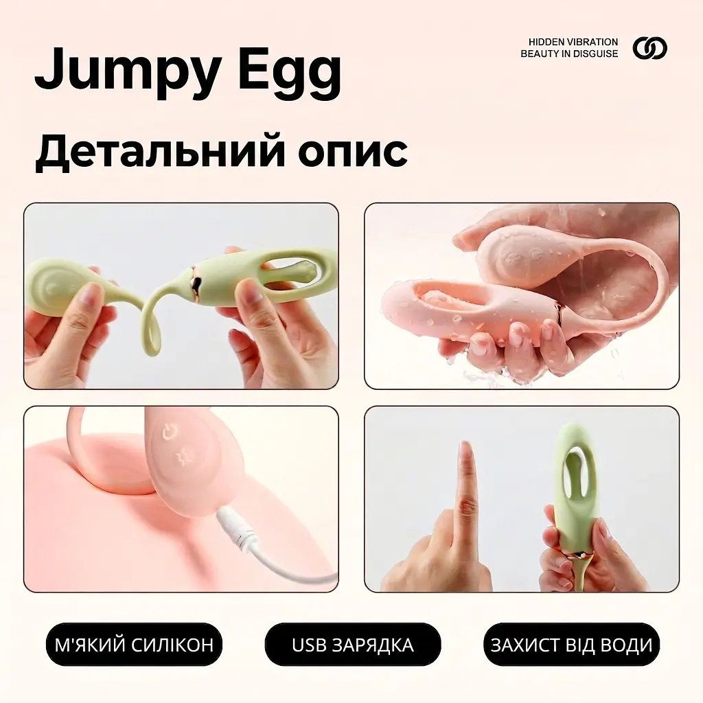 Вибратор клиторальный и точки G силиконовый Shu'er 10 режимов с постукиванием розовый - фото 2