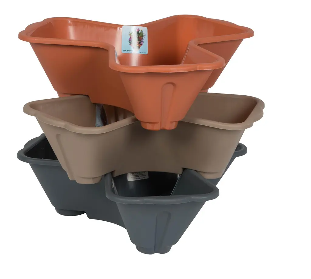 Горщик для квітів Kinzo Garden Тріо 38x38x11 см в асортименті - фото 3