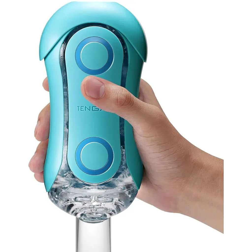 Мастурбатор Tenga Flip Orb - Ocean Blue, с возможностью изменения давления и стимулирующими шариками внутри - фото 7