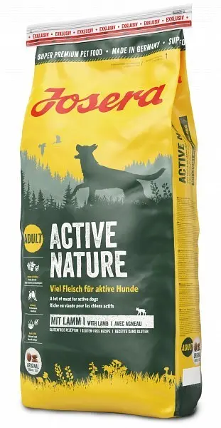 Сухий корм для собак Josera Active Nature з двома видами м'яса та травами 12.5 кг