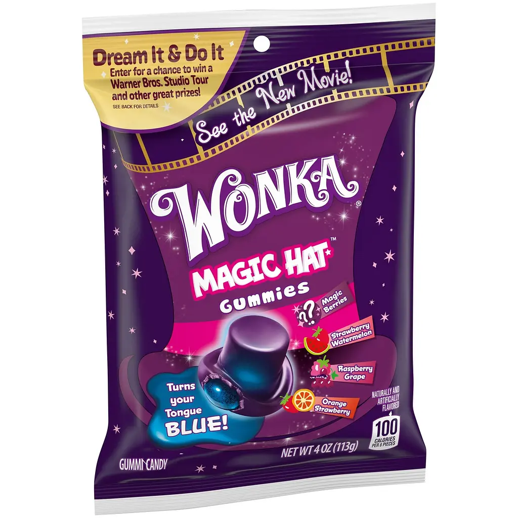 Желейні цукерки Wonka Magic Hat Fruit Flavored Gummy Candy 113g - фото 2