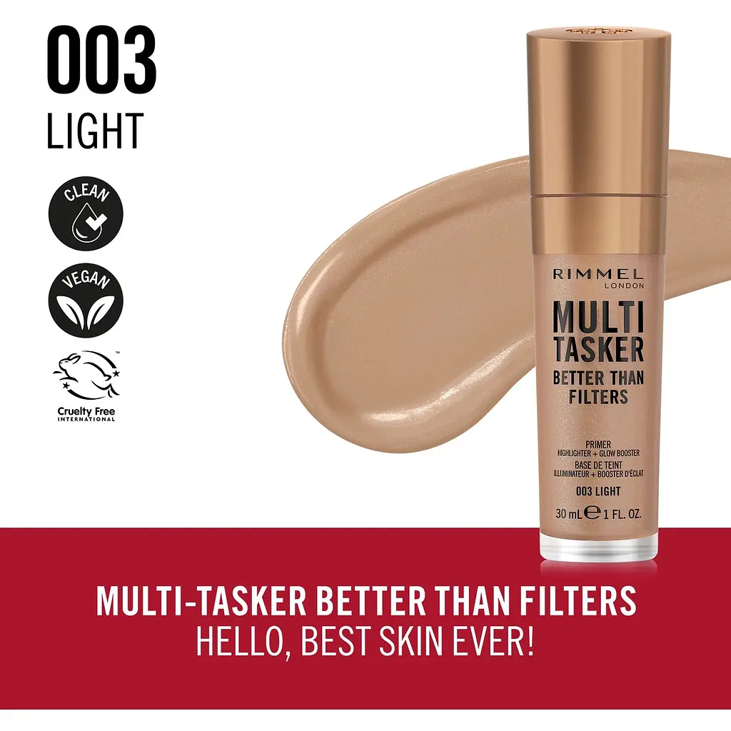 Праймер для лица Rimmel Multi Tasker 3 в 1 №003 Light 30 мл - фото 4