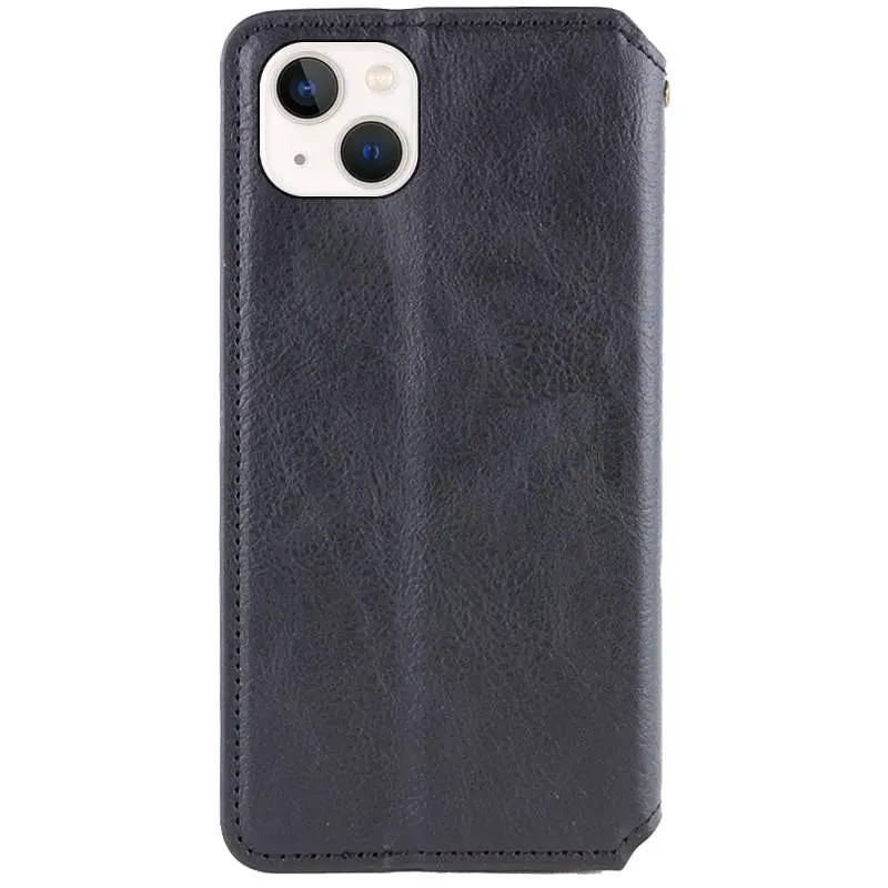 Шкіряний чохол-книжка GETMAN Cubic (PU) для Apple iPhone 13 (6.1) Чорний - фото 2