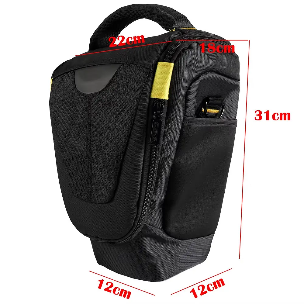 Сумка для фотоапарата Nikon 31х18х22 см Black-Yellow (IBF082BY) - фото 6