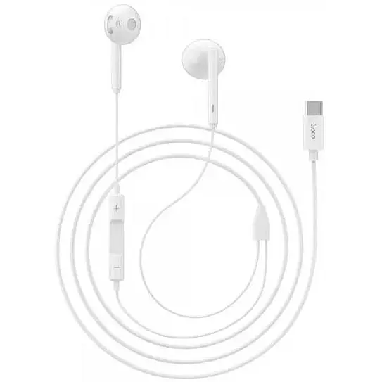 Навушники Hoco з роз'ємом Type-C L10 білі - фото 2