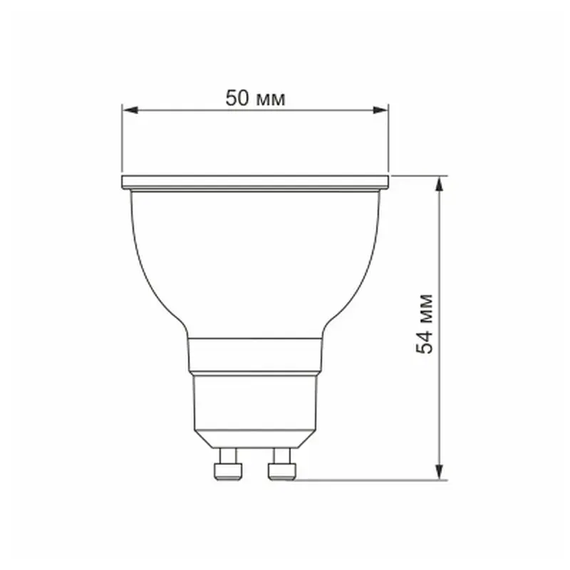 Лампочка Videx LED MR16e 6W GU10 4100K 220V (VL-MR16e-06104) - фото 3