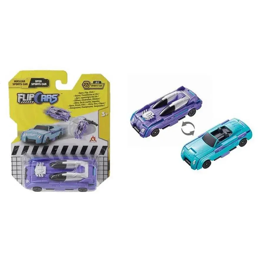 Машинка-трансформер Flip Cars 2 в 1 Спорткари Атомний спорткар і Спорткар кабріолет EU463875B-02 - фото 4
