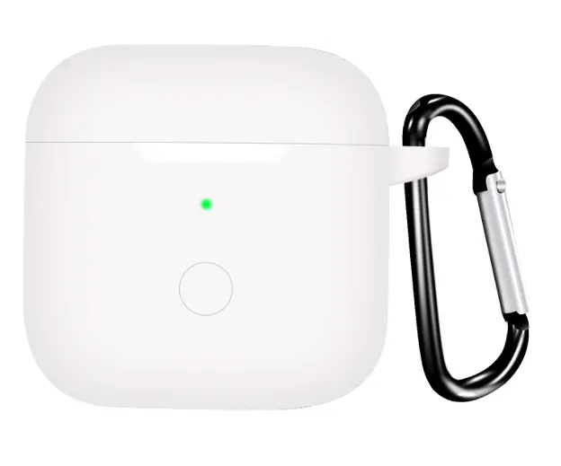 Чохол-накладка DK Silicone Candy Friendly з карабіном для Xiaomi Redmi Buds 3 (white) - фото 2