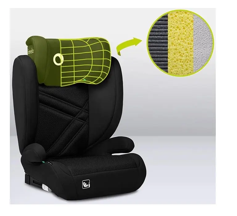 Автокрісло Lionelo Hugo I-Size Black Carbon, 15-36 кг, чорне (LO-HUGO I-SIZE BLACK CARBON) - фото 9