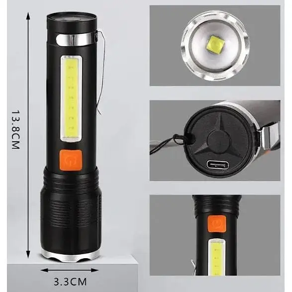 Ліхтар акумуляторний X-Balog BL-P12-P50 ручний з бічним світлом - фото 6
