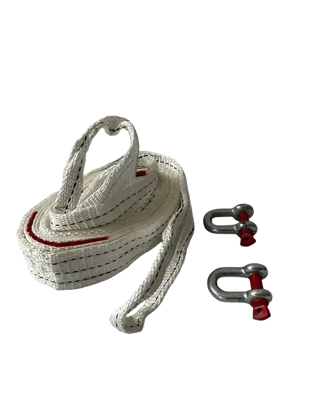 Трос буксирувальний зі скобами POPUTCHIK 3 т 4 м - фото 2