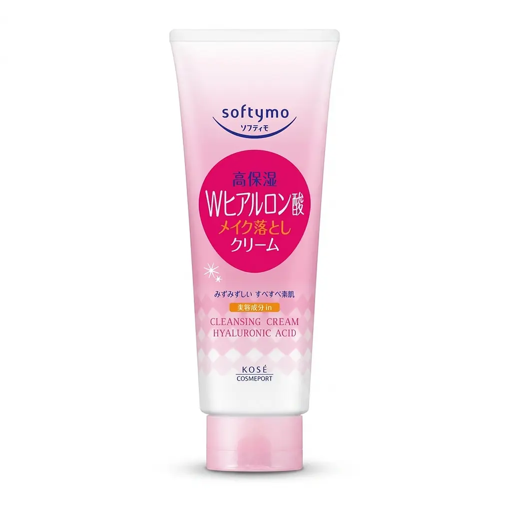 Японський крем для демакіяжу Kose Softymo Cleansing Cream з гіалуроновою кислотою, 210 г