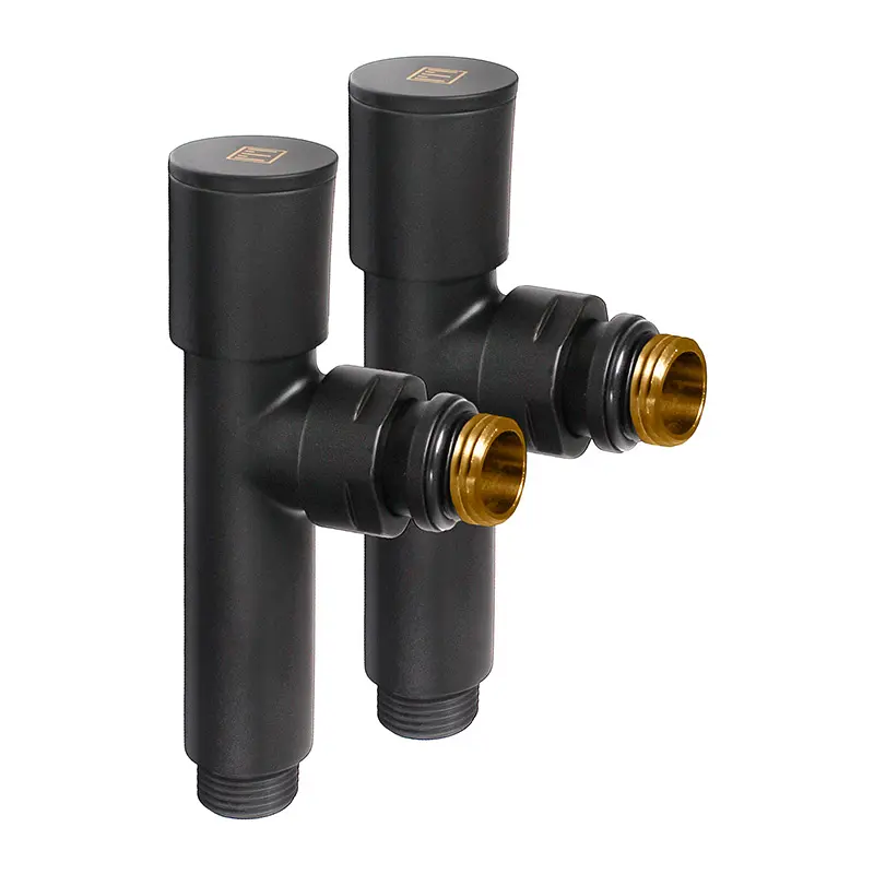 Комплект дизайн кранів Ideale Dante 1/2”x1/2” чорний - фото 2