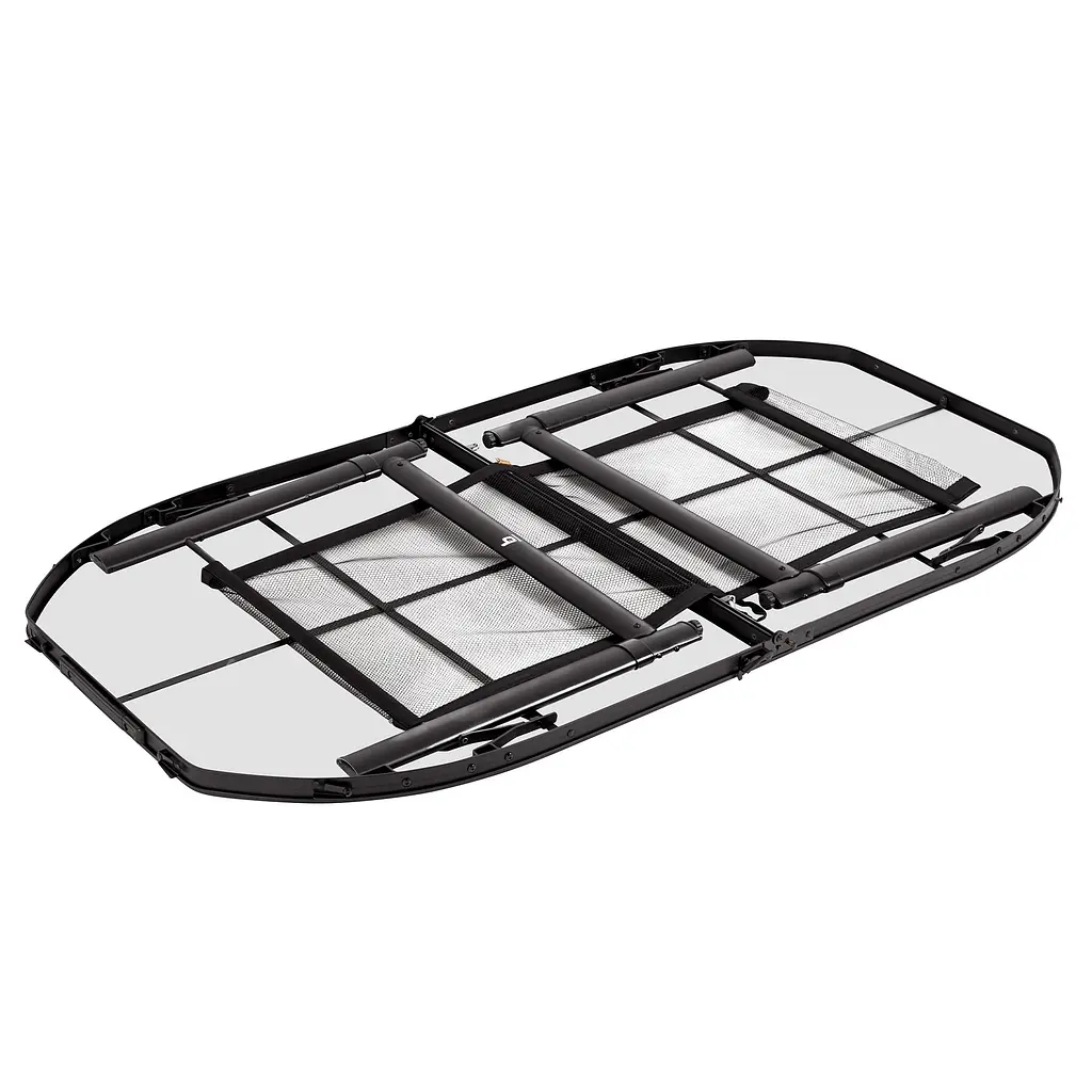 Складний стіл Bo-Camp Woodbine Oval 150x80 cm Black/Wood look (1404230), Коричневий - фото 4