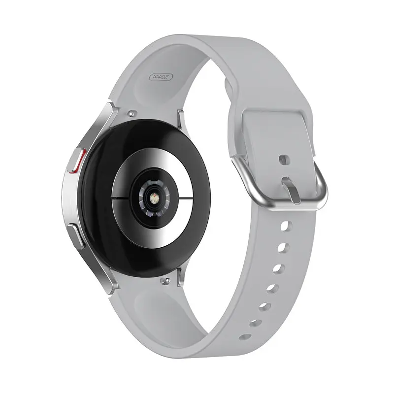 Ремешок для Samsung Galaxy Watch 4 Classic 46mm - серый ширина крепления 20мм силикон размер L Watchbands OneLine (WB00S4GALAXYONELINE6CLASSIC446) - фото 2