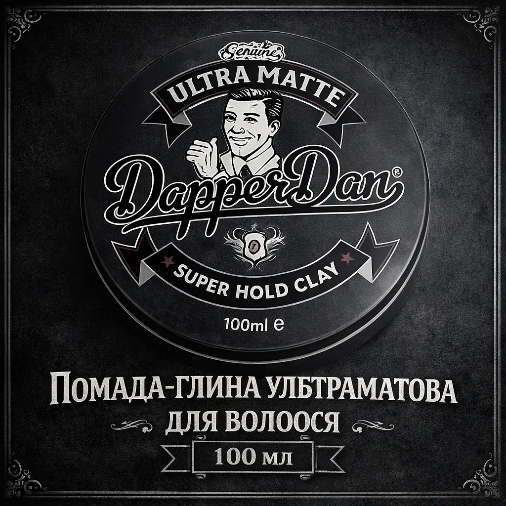 Помада-глина для волосся ультраматова Ultra Matte Clay Dapper Dan 100 мл (DDUM100) - фото 2