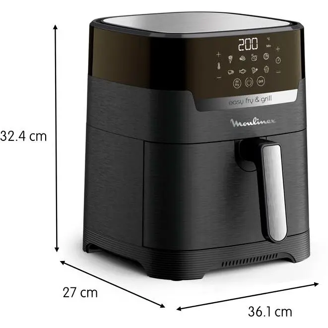 Мультипіч Moulinex EasyFry&Grill Precision 1550 Вт чорна (EZ505810) - фото 4