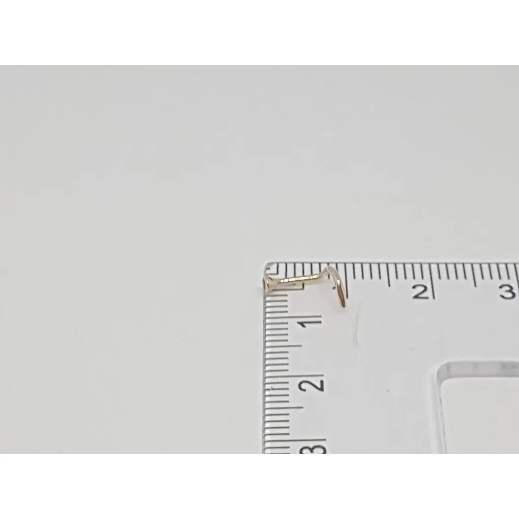 Золотая серьга-пирсинг в нос Dear с фианитом.1024.1 Фиолетовый - фото 5