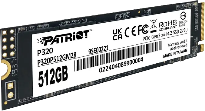 SSD M.2 накопичувач Patriot P320 512GB (P320P512GM28) - фото 2