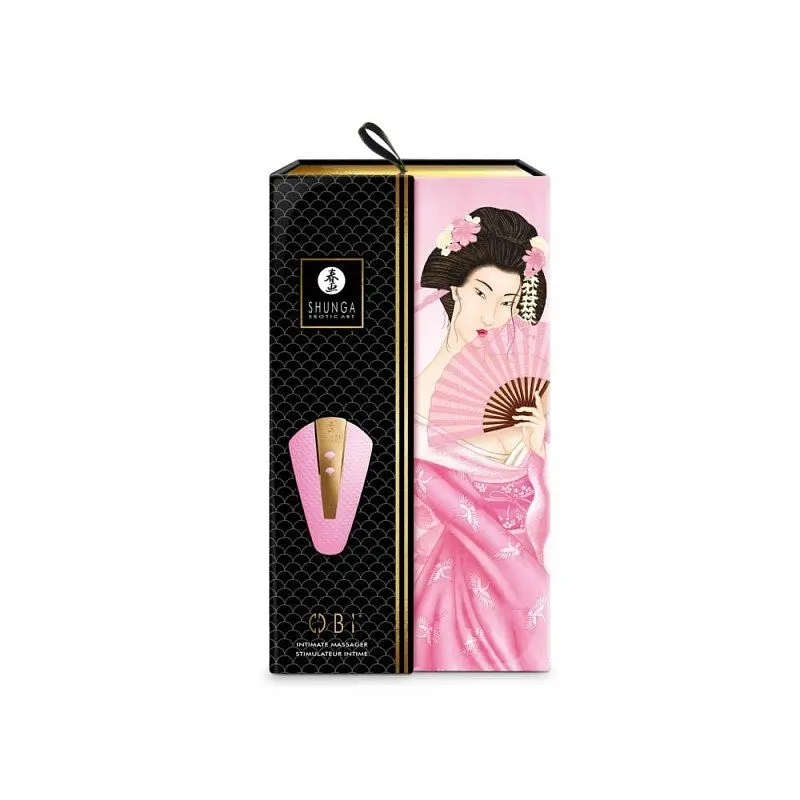 Вібратор Shunga Obi Intimate Massager Light Pink для клітора, 11.5х7 см світло-рожевий - фото 8