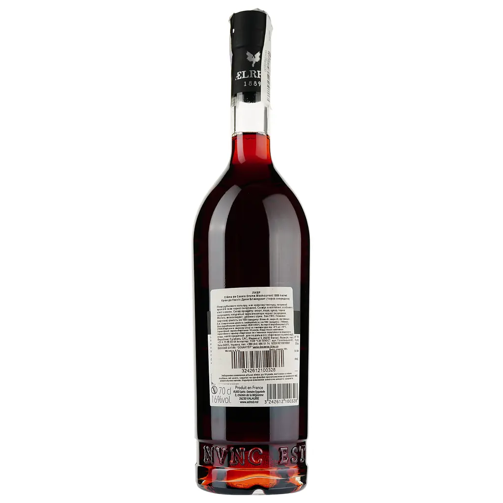 Лікер Aelred 1889 Creme de Cassis Drome Blackcurrant (Чёрная смородина), 16% 0,7 л - фото 2