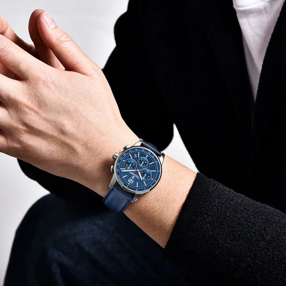 Наручний годинник чоловічий YS008 Silver-Blue Pagani Design acs0031088 - фото 3