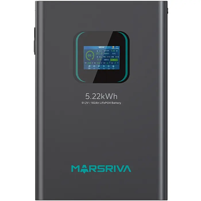 Аккумуляторная батарея Marsriva LiFePO4 51.2V 102Ah 5.22kWh настенная