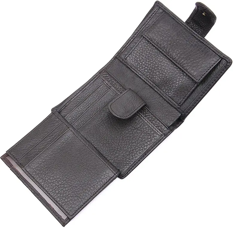 Мужской кожаный кошелек Vintage 9.5х14 см acs0015342 - фото 4