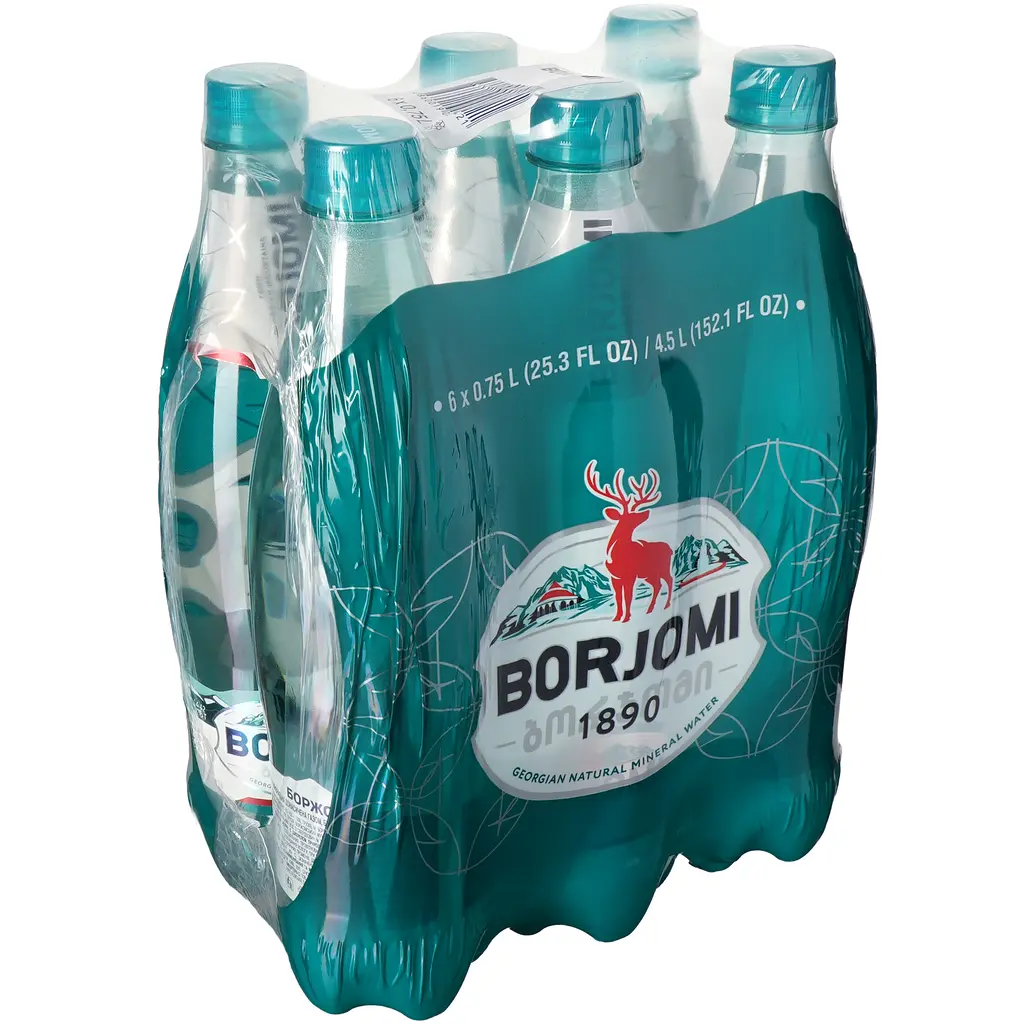 Упаковка мінеральна вода Borjomi 0.75 л 6 пляшок - фото 3