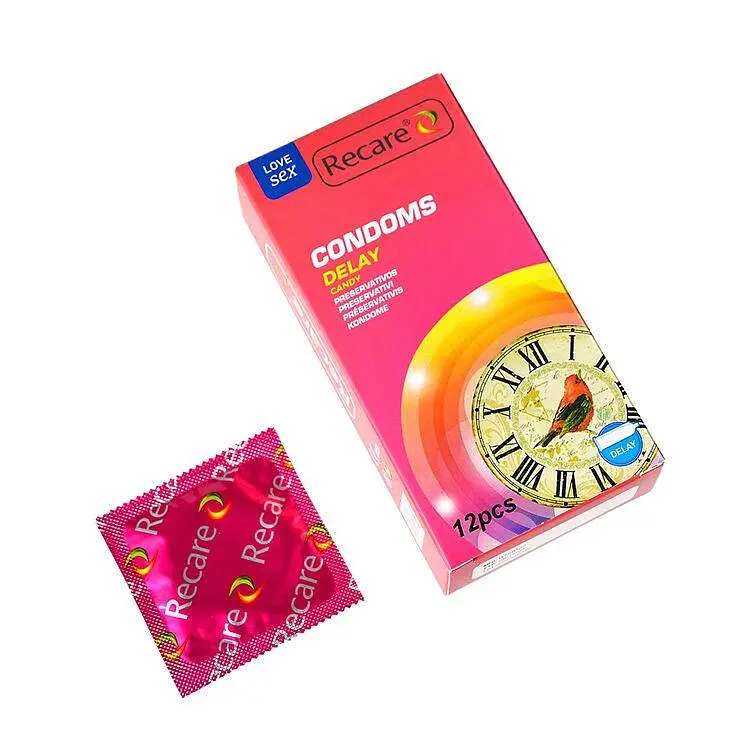 Презервативи Recare Delay Candy Condoms 12 шт, пролонгувальний ефект, цукерковий аромат - фото 2