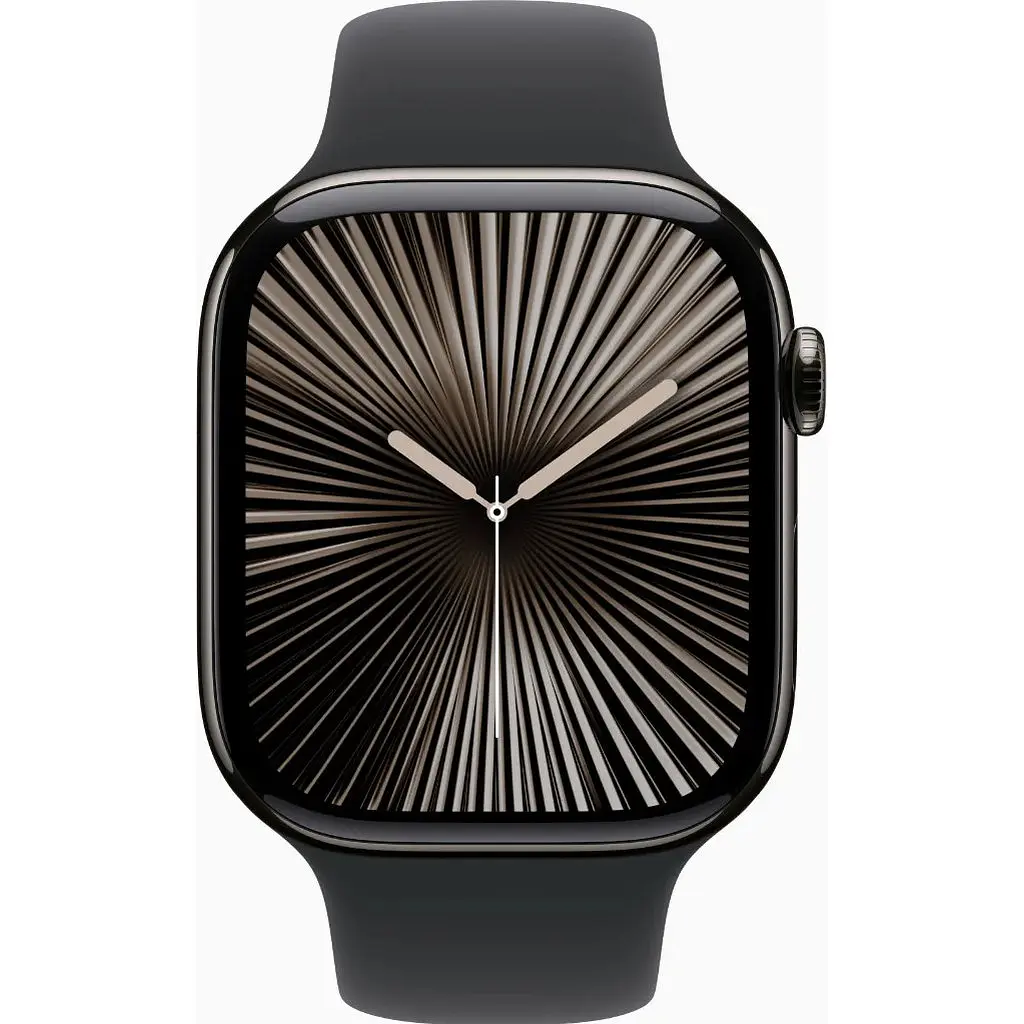 Смарт-часы Apple Watch Series 10 GPS + Cellular 46mm Slate Titanium Case w. Black Sport Band - M/L MWYE3 - фото 2