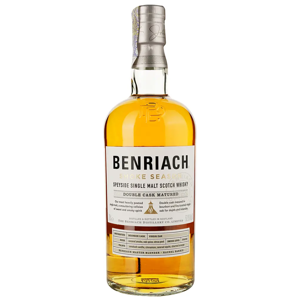 Виски BenRiach Smoke Season Single Malt Scotch Whisky 52.8% 0.7 л - фото 2