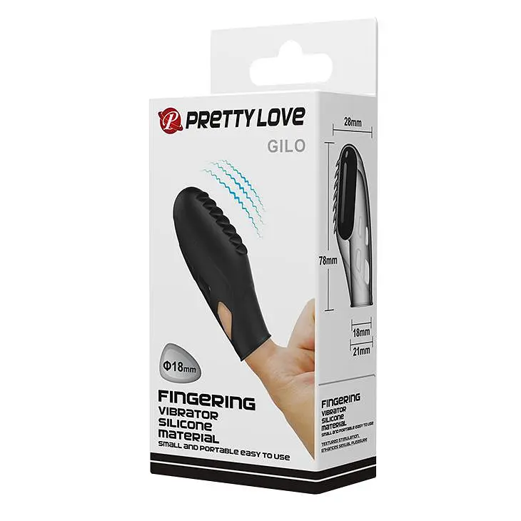 Вібратор PRETTY LOVE GILO 18mm Fingering PRETTY LOVE BI-014751 98781