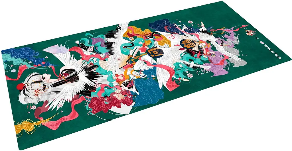 Ігрова поверхня Varmilo Crane Desk Mat XL (900х400х3мм) Green (ZDB047-01) - фото 2