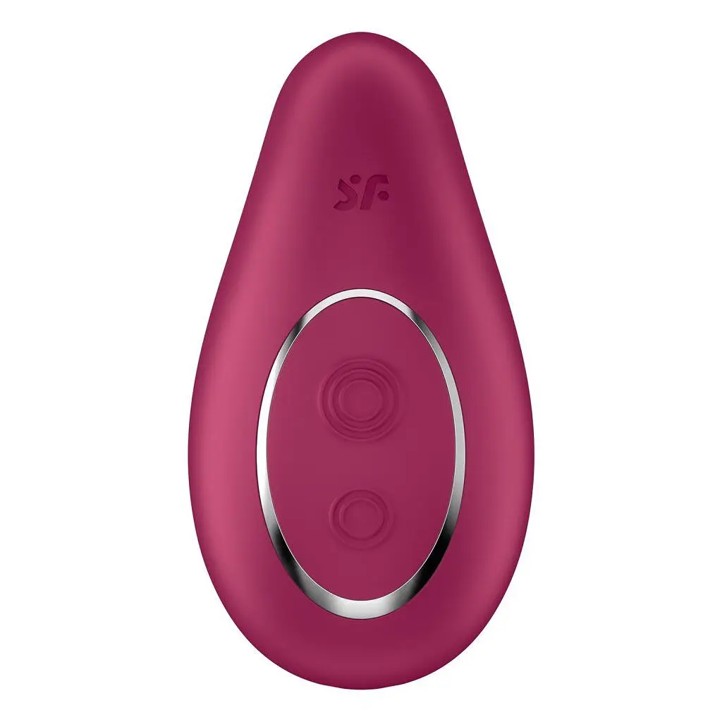 Вібратор Satisfyer Dipping Delight Berry, 2 мотори, гнучкий кінчик - фото 3