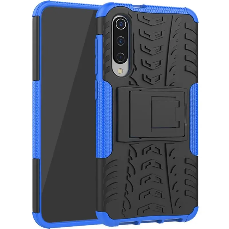 Чехол-накладка Toto Dazzle Kickstand 2 in 1 Case Xiaomi Mi 9 SE Blue - фото 2