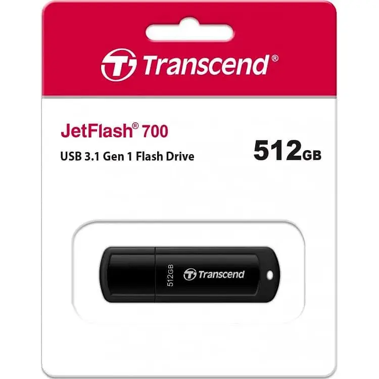 Флеш-накопичувач Transcend USB флеш накопичувач 512GB JetFlash 700 USB 3.1 (TS512GJF700) - фото 4
