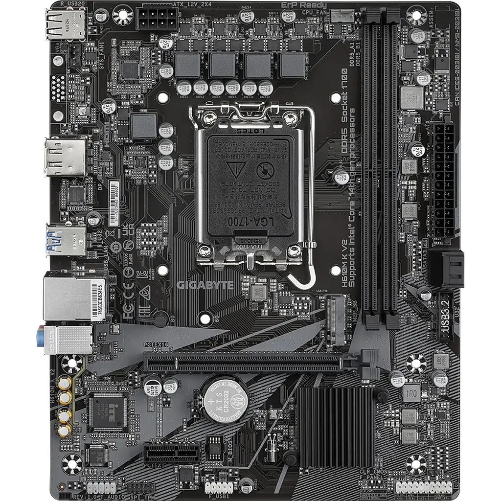 Материнська плата Gigabyte H610M K V2 [146948] - фото 3
