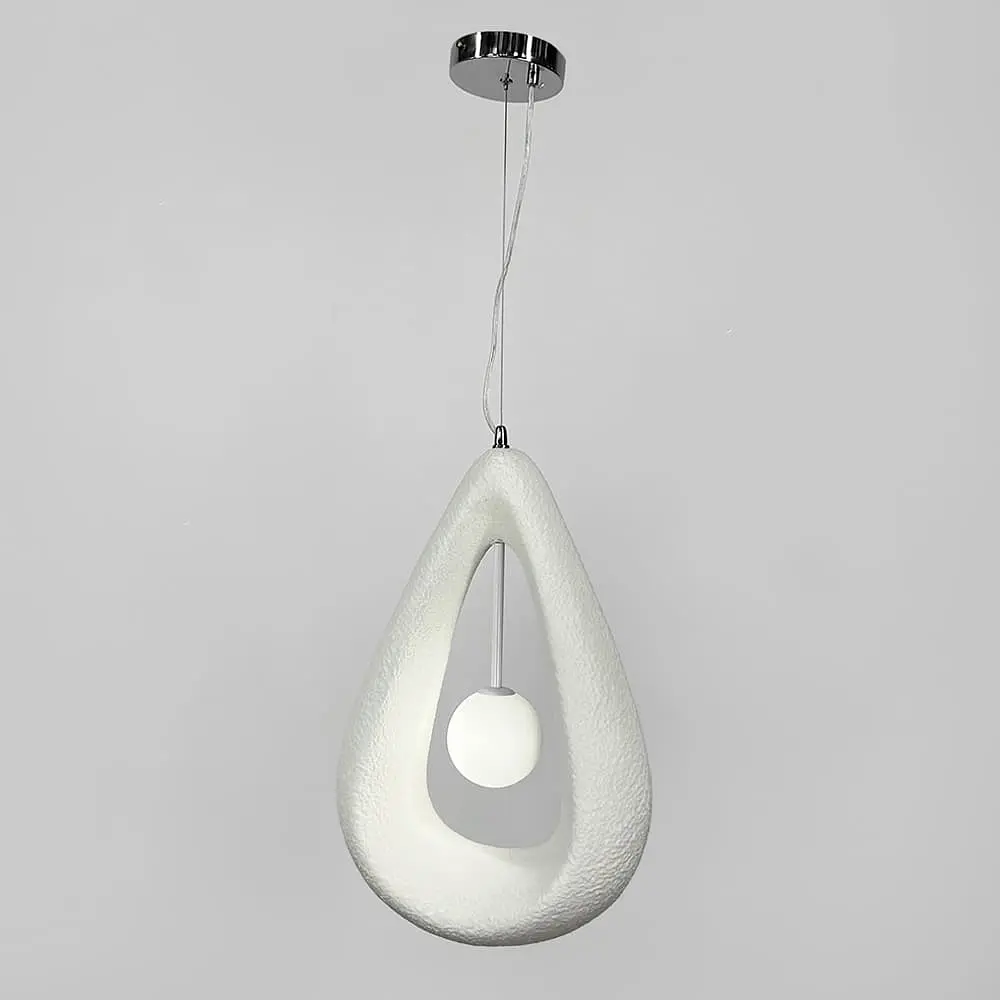 Гіпсовий світильник у білому кольорі 34х50 см | Арт. MJ40-330*500 WT | Line F - фото 5