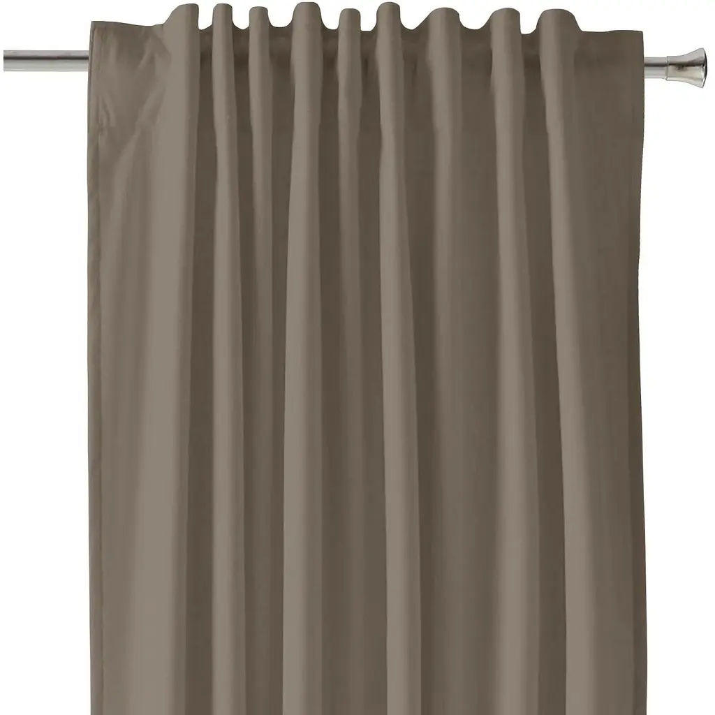 Шторы на кухню и комнату Cosas RUM 180х260 см 2 шт коричневый (Curtains_Chocolate_180x260) - фото 4