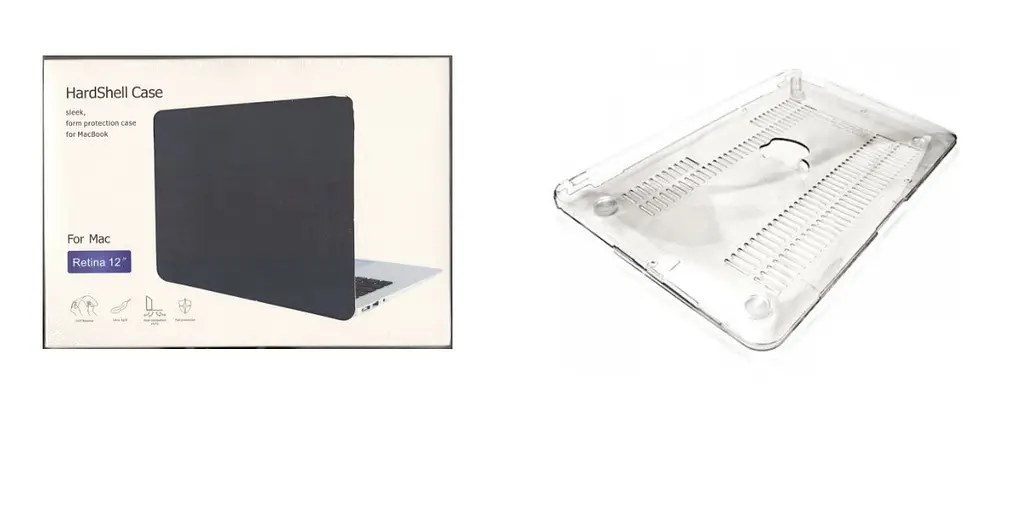 Чехол MacBook Air 11.6 hardshell case на внешний корпус прозрачный - фото 5