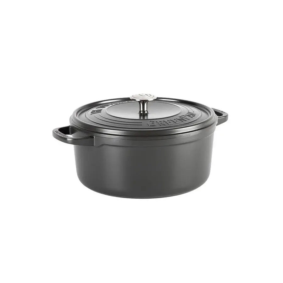 Каструля з кришкою GreenPan Featherweights 28 см 6,3 л з керамічним покриттям чорний (CC005057-001) - фото 4
