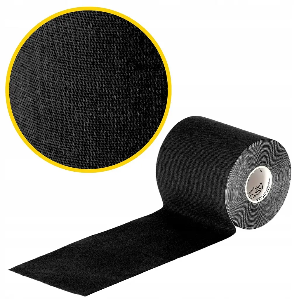 Стрічка кінезіологічна (кінезіо тейп) 4FIZJO 7.5 см x 5 м 4FJ0546 Black (P-5907739318886) - фото 4