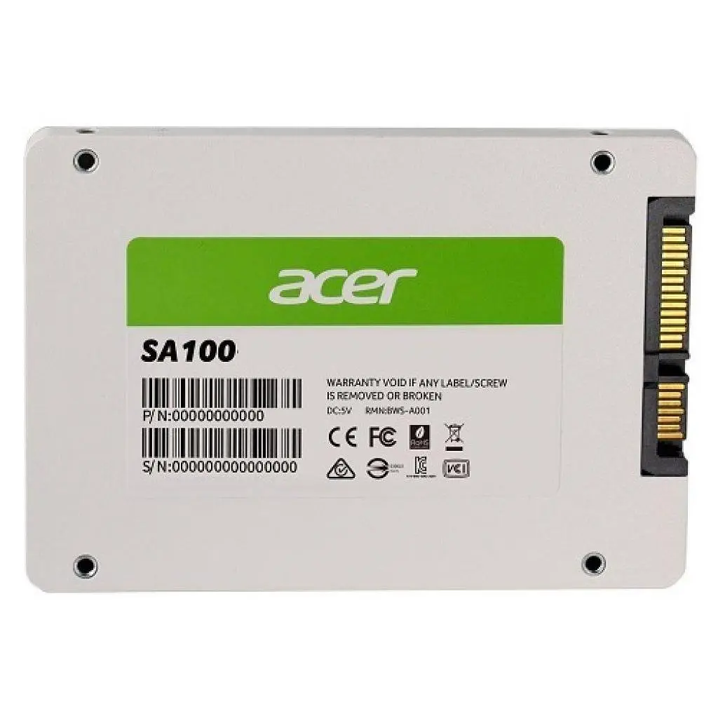 Накопичувач SSD 2.5" 480GB SA100 Acer (BL.9BWWA.103) - фото 2