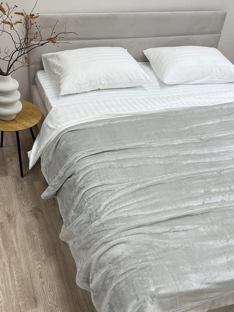 Плед Ecotton 150х220 см Well Soft світло-сірий (24-3615 Cool gray) (24920) - фото 2