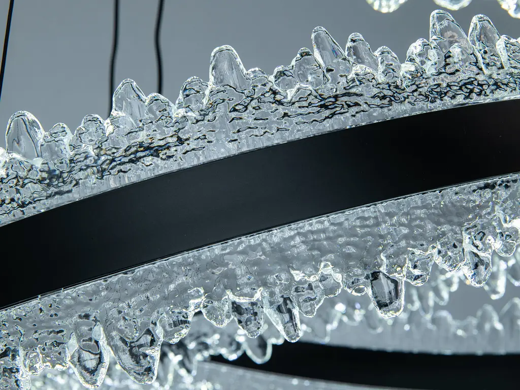 LED-люстра для вітальні Diasha D8751-600+400BK, чорна, 140W, 7700 lm - фото 6